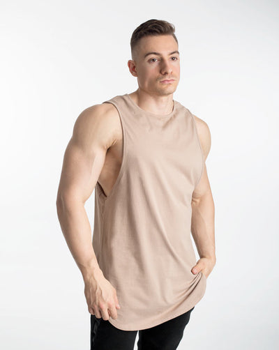 Cut-Off Tank - Taupe