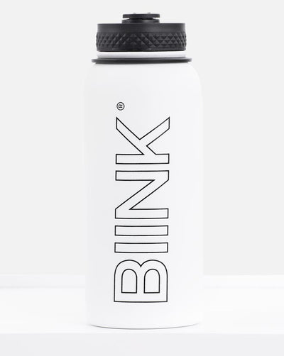 BIINK Stainless Steel 1L Water Bottle - Crisp White