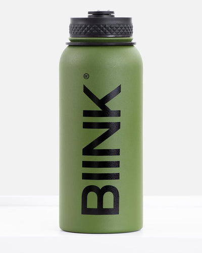 BIINK Stainless Steel 1L Water Bottle - Military Green