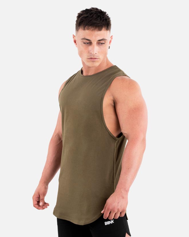 Cut-Off Tank - Military Green – BIINK Athleisure
