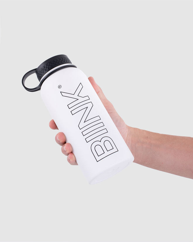 BIINK Stainless Steel 1L Water Bottle - Crisp White